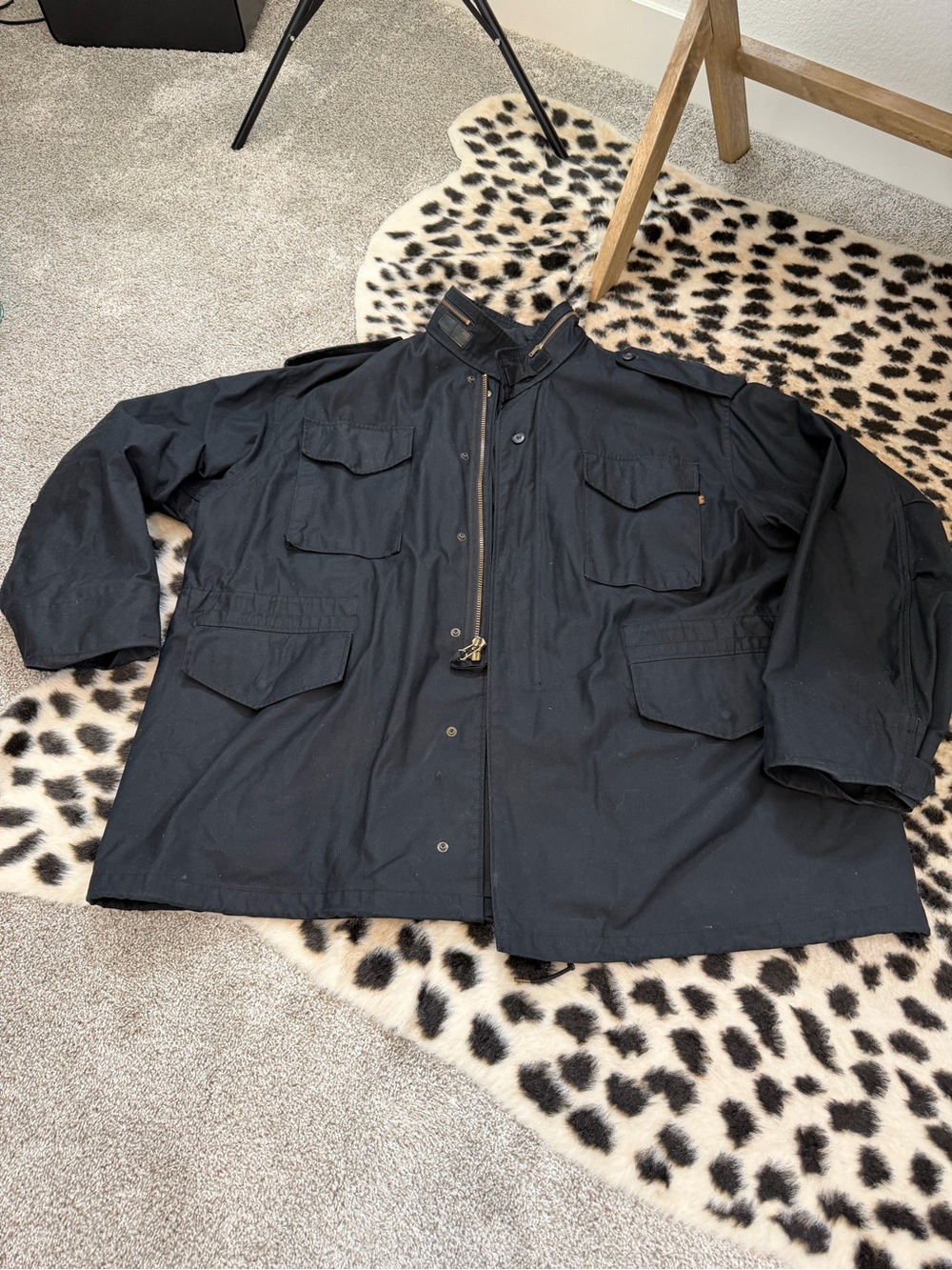 Alpha Industries M-65 FIELD JACKET (HERITAGE) Black Coat Men’s Sz 3XL